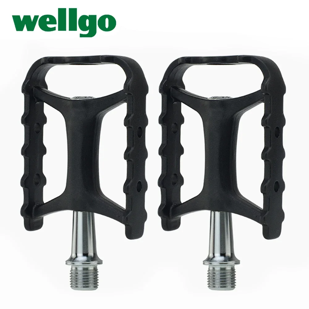 Wellgo Original M111 Aluminum Forged Cr-Mo Sealed Bearing Bicycle Pedal for Road MTB BMX Road City Touring Bike Cycling Parts