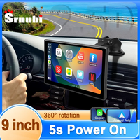 Universal Srunbi 9 Inch Carplay MP5 Portable Smart Player Monitor Wireless Android Auto Dual Bluetooth Music AUX USB BT 5.0 IPS