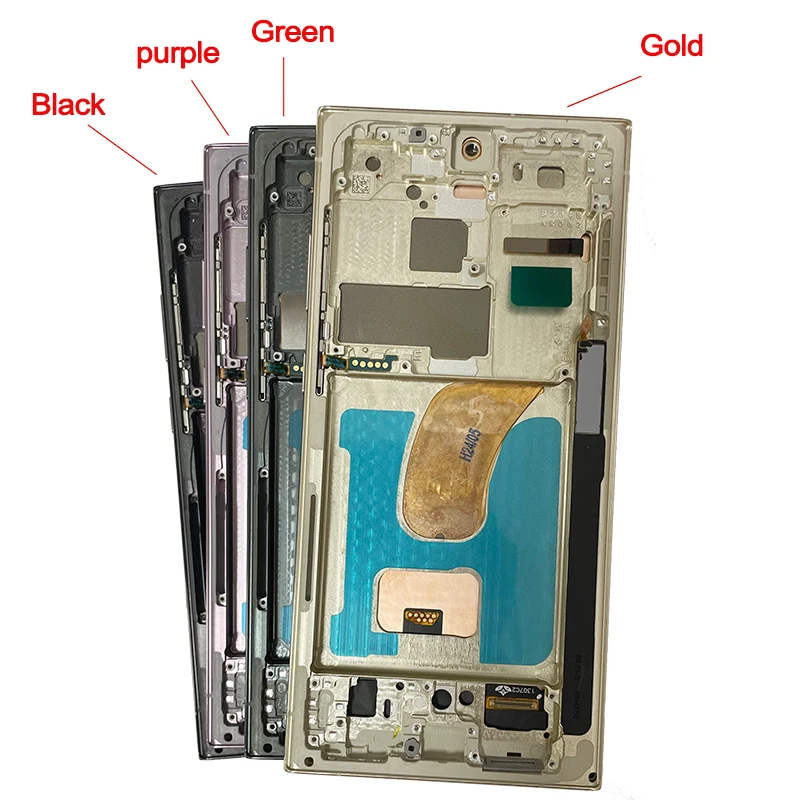 TFT Screen S23 Ultra With Frame For Samsung S23 Ultra 5G S918B S918B/DS S918U LCD Display Touch Screen Digitizer Assembly