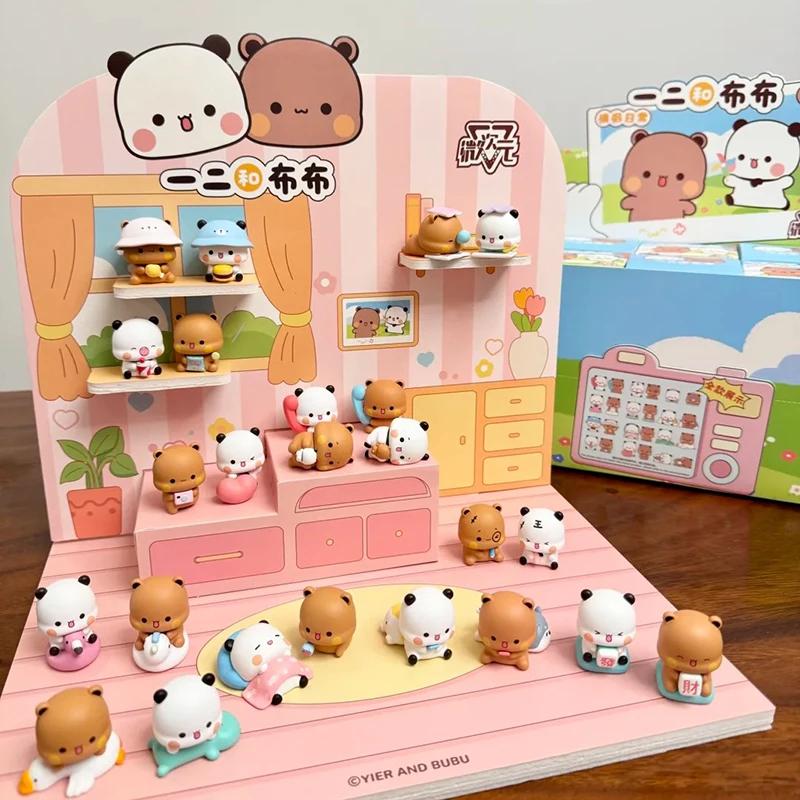 

В наличии натуральная Yier And Bubu Daily 2nd Bullet Blind Box Kawaii Bubu Dudu фигурка настольный декор орнамент коробка-сюрприз подарок на день рождения