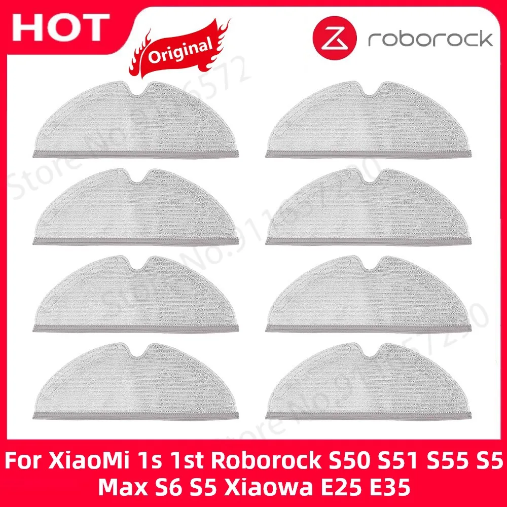 For Original XiaoMi 1s 1st Roborock S50 S51 S55 S5 Max S6 S5 Xiaowa E25 E35 Mop Cloths Rags Vacuum Cleaner Robot Accessories