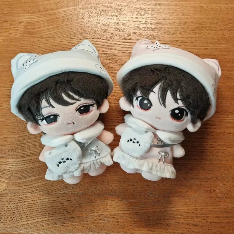 10cm Cotton Doll Clothes Milk Candy Cat Series Summer Ruffle Suspender Skirt Set Suitable For Various Doll Body Types view 2