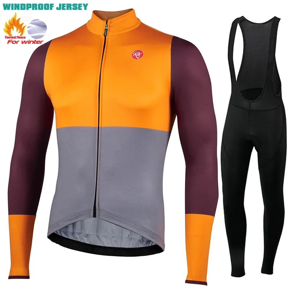 New 2025 Men Winter fleece Thermal Cycling Cothes MTB Bicycle Outdoor Clothing Long Sleeve Cycling Jerseys Ciclismo Warm Jacket