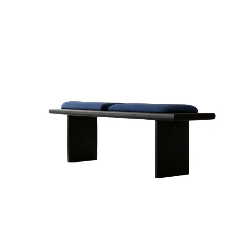 Modern simple solid wood bench, medieval bench dining stool, entrance entrance solid wood shoe changing stool bedroom
