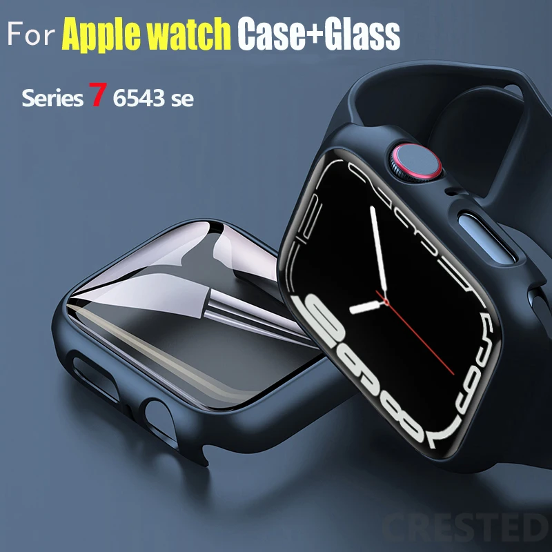 Glass+Cover For Apple Watch case