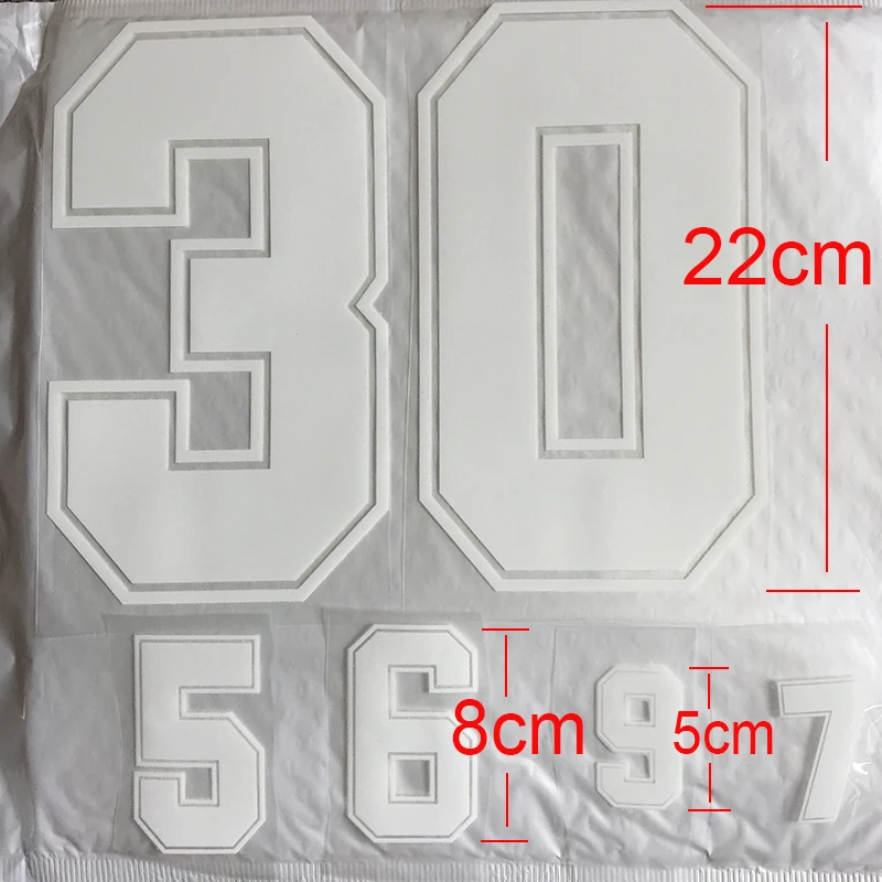 Iron on Patches Letter DIY Basketball Football jersey Number Clothes Hot Transfer Sticker