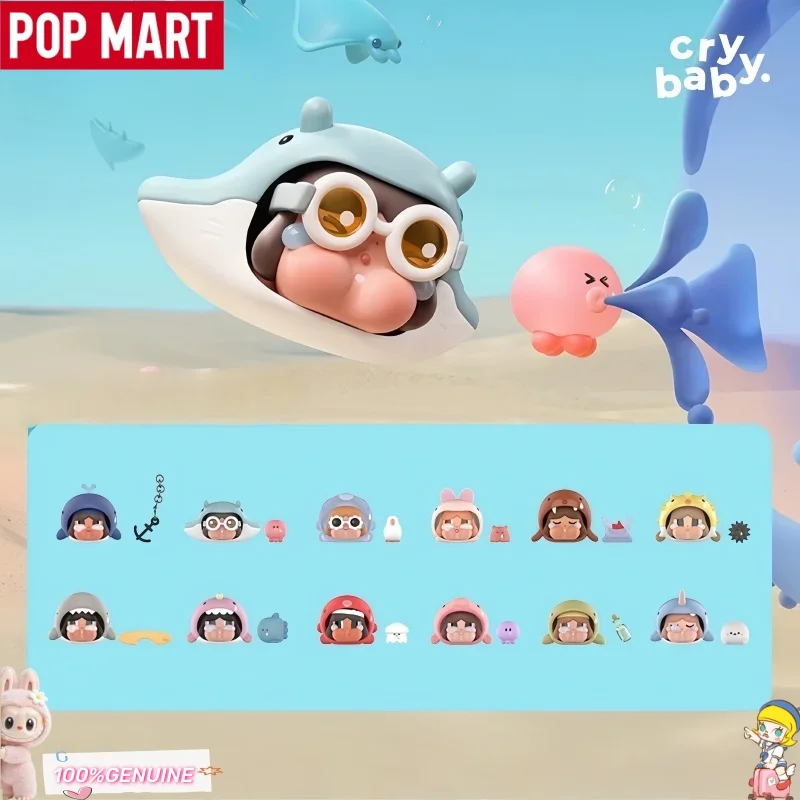 

POPMART Crybaby Cry Me An Ocean Series Blind Box Official Collectible Figure Desktop Ornament Art Toy Gift For Adult Collectors