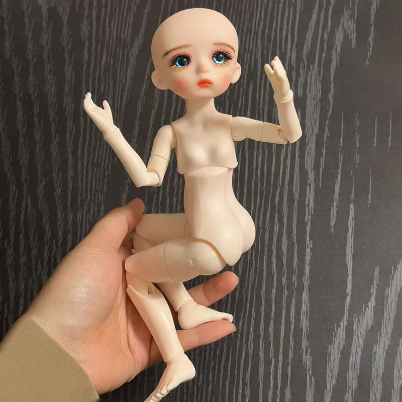 White / Nude Skin 1/6 Bjd Doll Mechanical Joint Body 30cm Practice Makeup Doll Kids Girls Doll Toy Gift