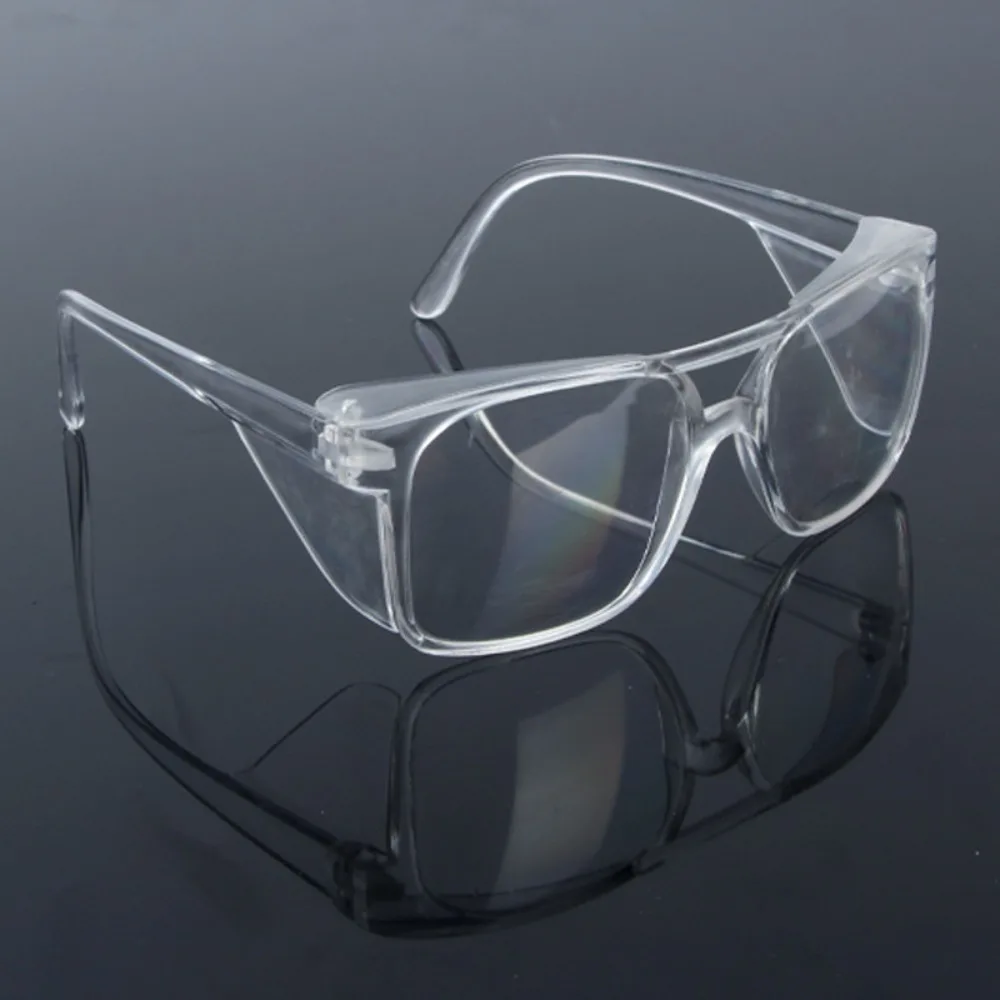 PC Material Safety Goggles New Transparent Plain Glass Spectacles Eye Protective