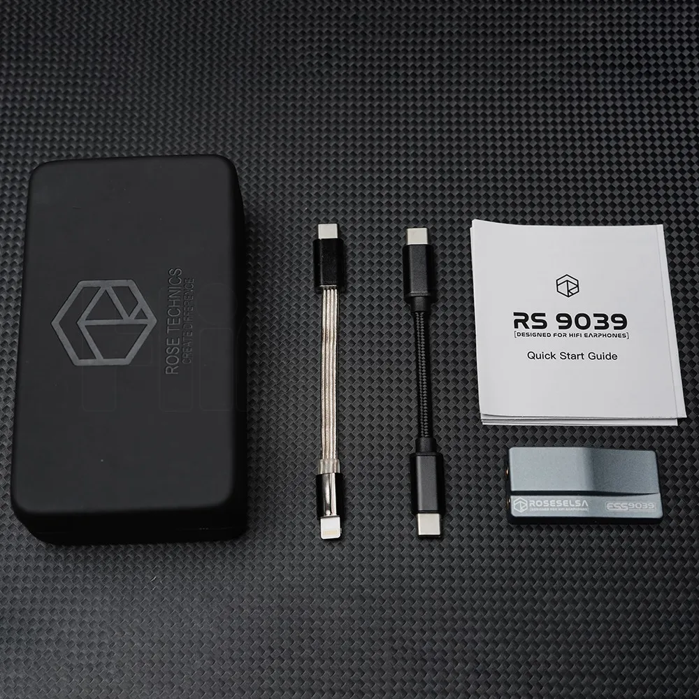 ROSESELSA RS9039 Portable Flagship-Grade USB DAC/AMP All-new ES9039Q2M Chip TypeC Headphone Amplifier DSD256 3.5mm 4.4mm Output