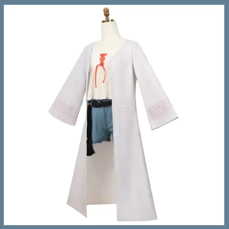 FC6Аниме-игра Gakuen IDOLM@STER Hiro Shinosawa Косплей Костюм Повседневное белое пальто Шорты Униформа для взрослых женщин Сексуальная Хэллоуин S@FC8!