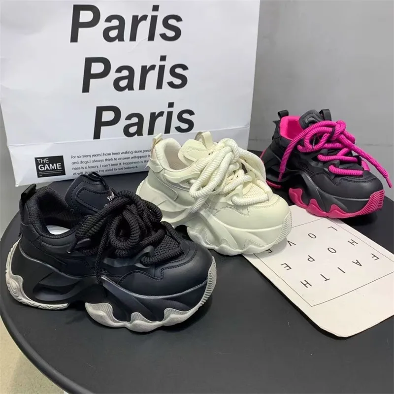 

Новая весенне-осенняя мотоциклетная обувь для папы с губчатой подошвой, модная осенняя новая модная уличная повседневная обувь высокого качества с высокой посадкой