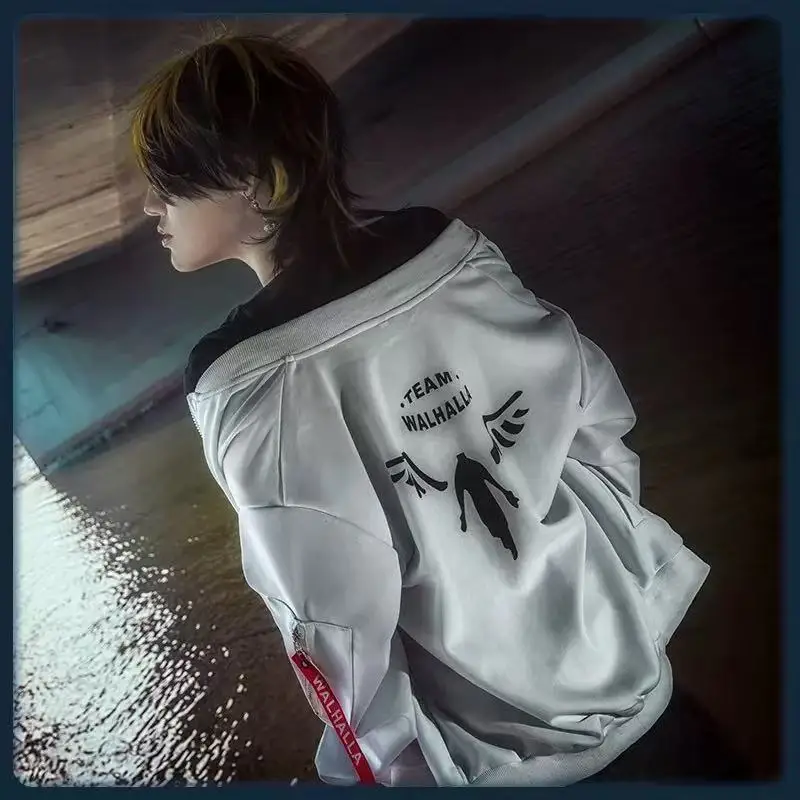 

Anime Tokyo Revengers Cosplay Costumes Kazutora Hanemiya Jacket Baseball White Coat Valhalla Uniform Mikey Draken Halloween Pant