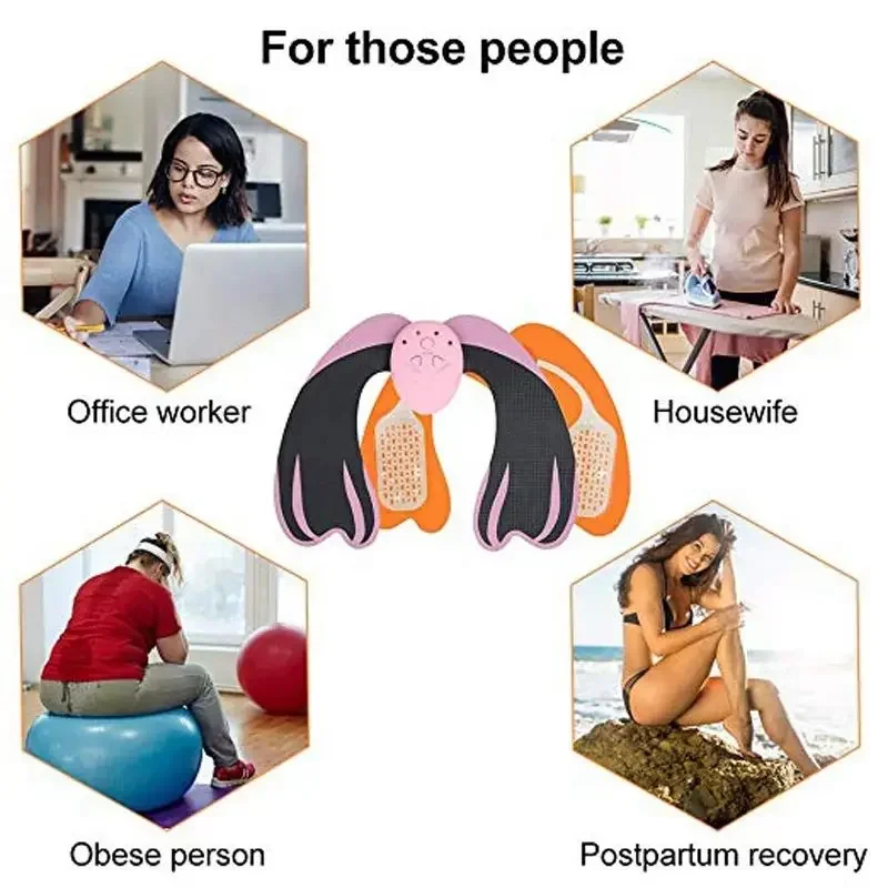 Coussinets de massage EMS intelligents, Vibration puissante Rechargeable par USB, entraîneur de hanche, rehausseur de fesses, équipement d'entraînement physique