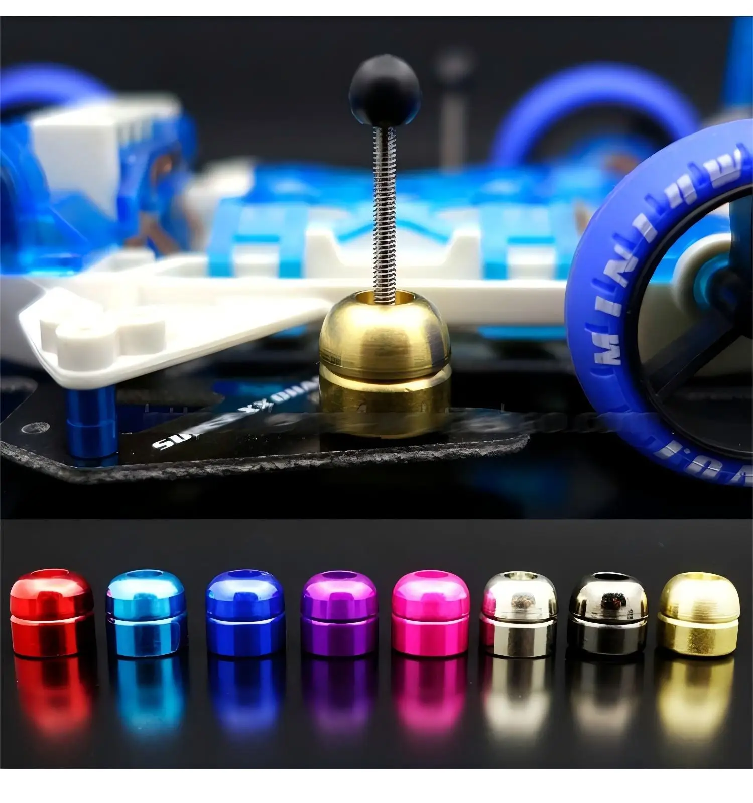 Anti-Jump Shock Damper for Tamiya Mini 4WD, 15459 Stabilizer Parts Set, Vibration Reduction Upgrade Accessories