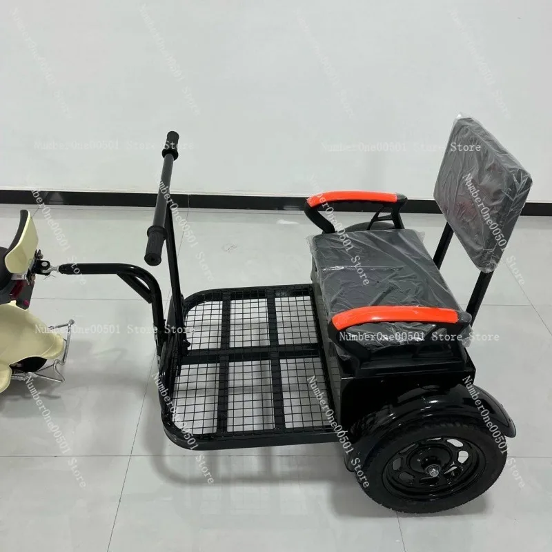 For Bicycle Electric Motorcycle Trailer Rear Trailer Outdoor Travel Riding Load Trailer