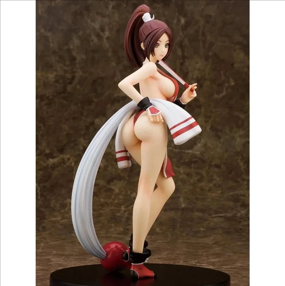 Mai shiranui 24cm anime figura de ação modelo na moda estátua gk para decoração de mesa de cena item de presente quente exclusivo