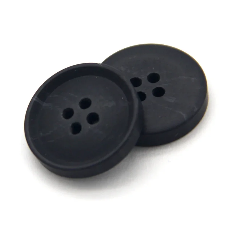 25mm 15mm Large Black Resin Horn Men Suit Buttons For Clothes Jacket Sweater White Decorative DIY Sewing Accessories Wholesale