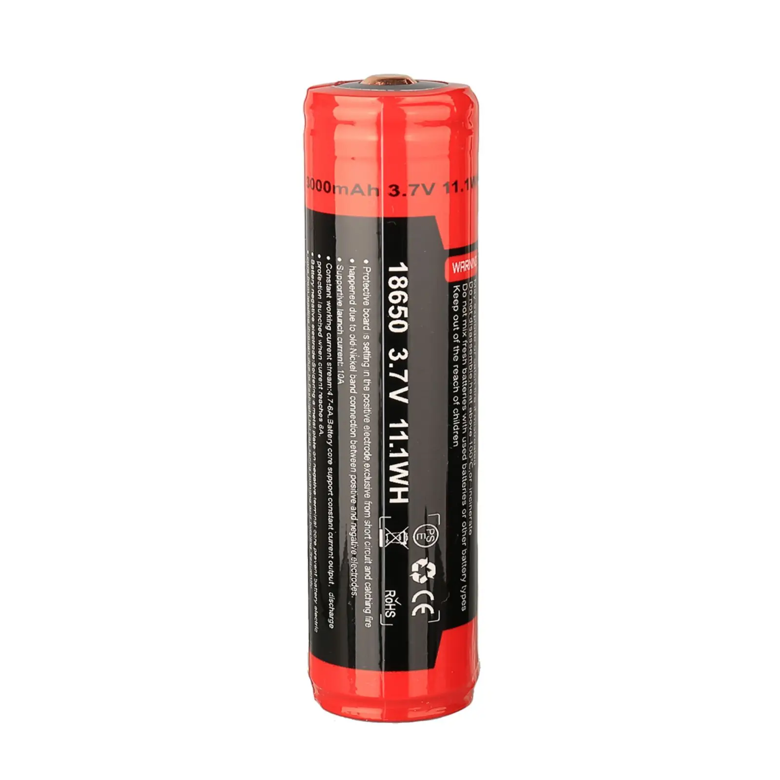 4PCS 18650 Battery 3000mAh Lithium Ion Batteries Top Cap UltraFire 2600-3000mAh Rechargeable Li ion Cell For UAV Flashlight Toys