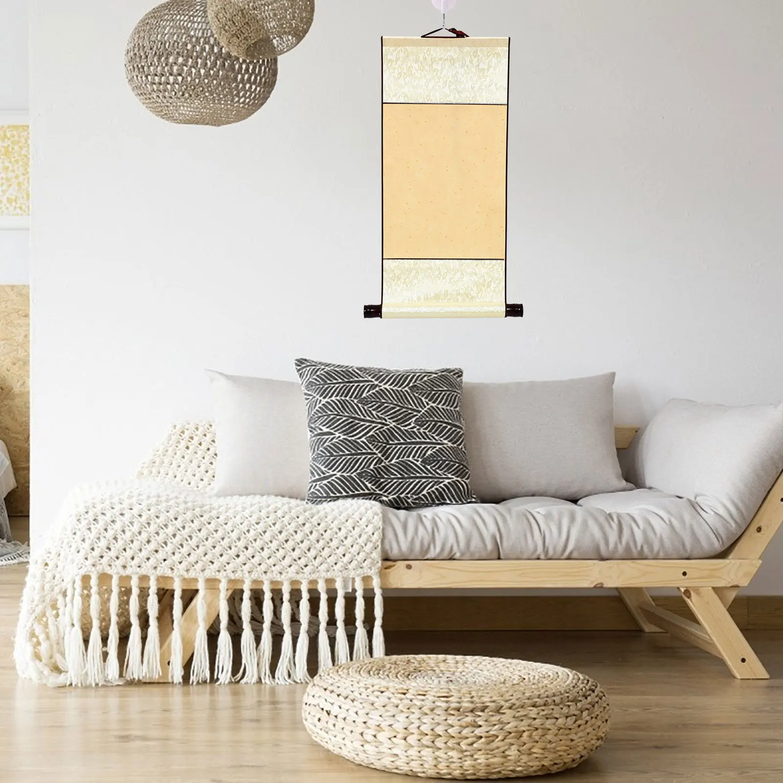 

1pc Hanging Scroll Calligraphy Paper For Chinese Calligraphy Painting Diy Art Paper Drawing Supply