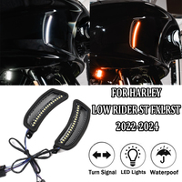 Upgrade Your Harley Softail Low Rider ST/FXLRST & El Diablo FXRST with Premium White Tracer LED Headlight Vent Accents