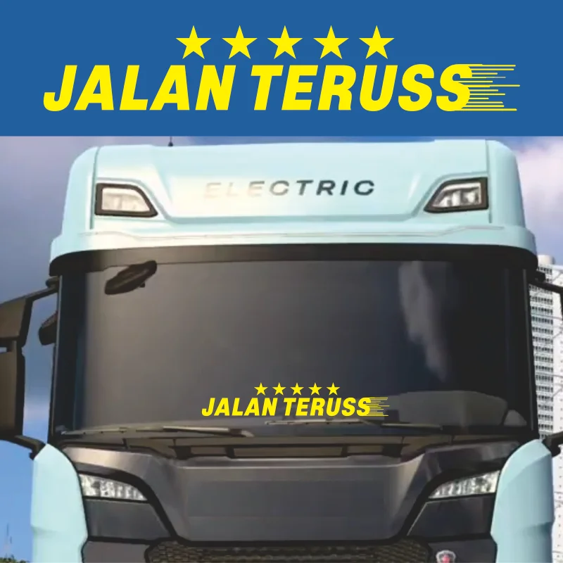

JALAN TERUS LIMA BINTANG LORRY STICKER #274