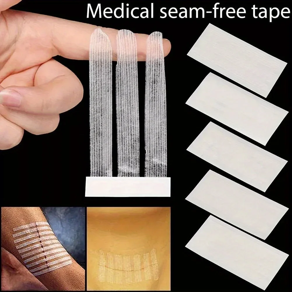 Wound Closure Tape Adhesive Sterile Medical Bandage Strip Skin Repair First Aid Surgical Breathable Tape 10CM