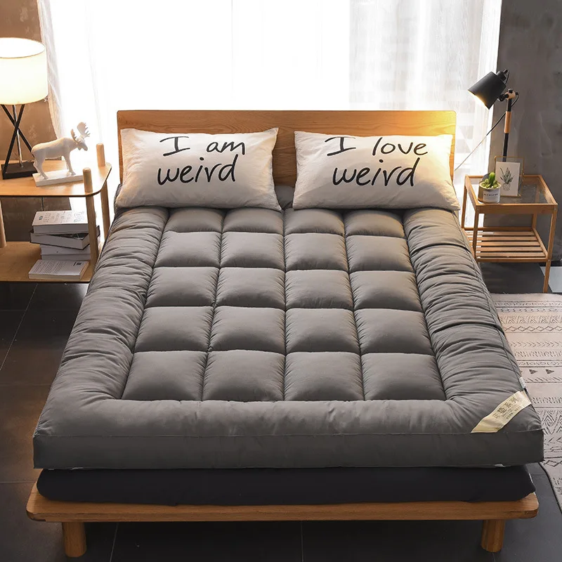 

Thick Tatami Fleece Mattress Topper Winter Warmth Dormitory Bedding Fluffy Feather Fiber Soft Pad