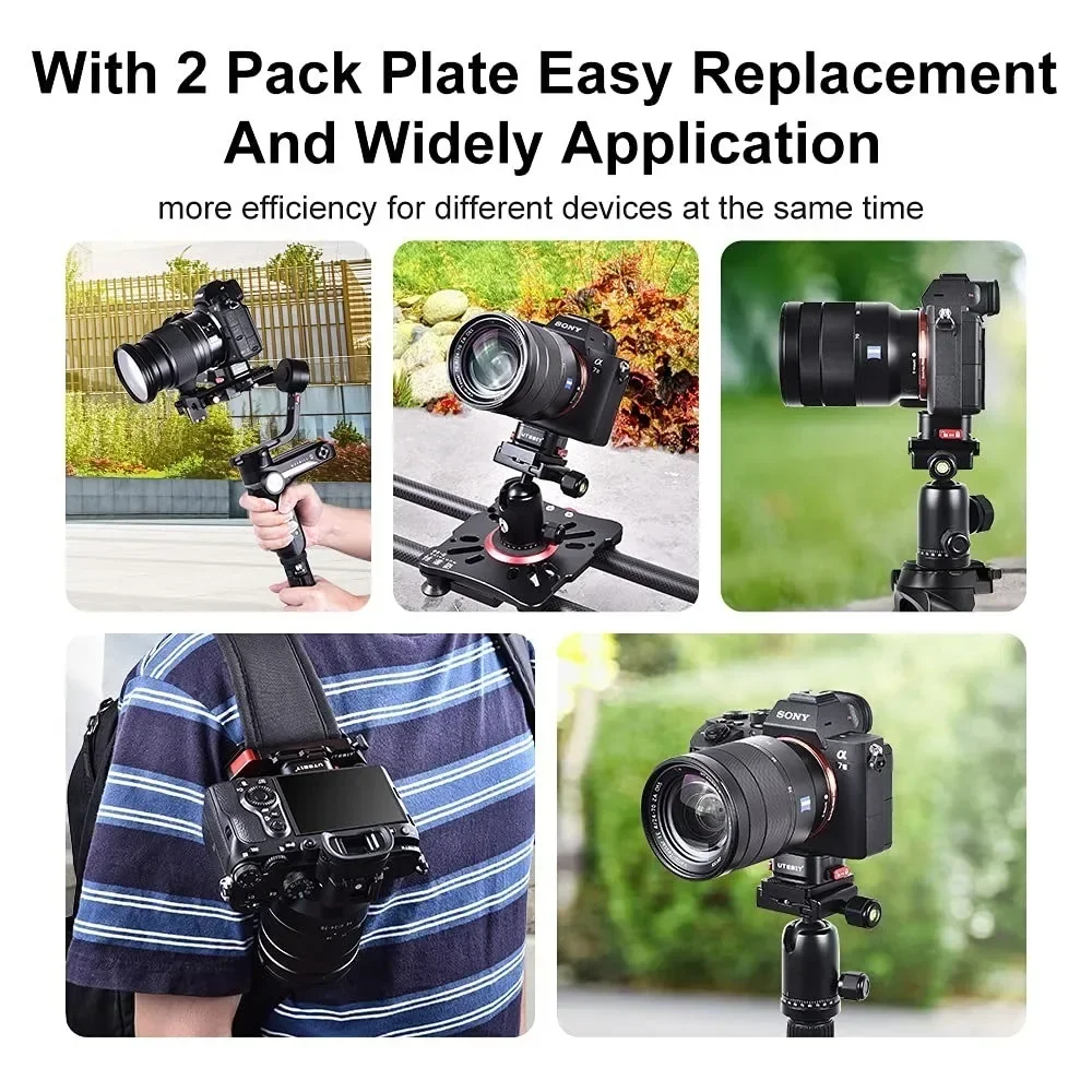 Quick Release Plate, Tripod Camera Mount Adapter with 1/4