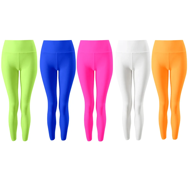 Women Bodysuit Swimwear Pants Solid Color Blue White Green Orange Pink Quick Dry Sunscreen M-3XL