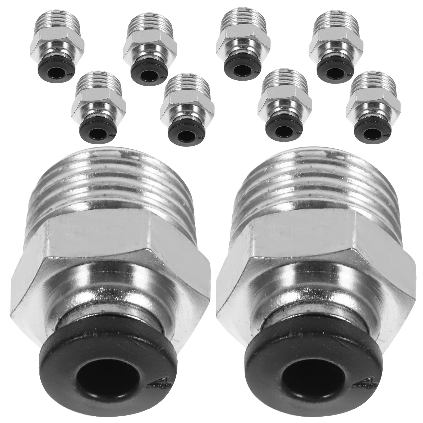 

10pcs Quick Connect 1/4" Npt Push In Air Fittings For Pneumatic Tools Air Hose Connectors Pneumatic Fittings Hardware