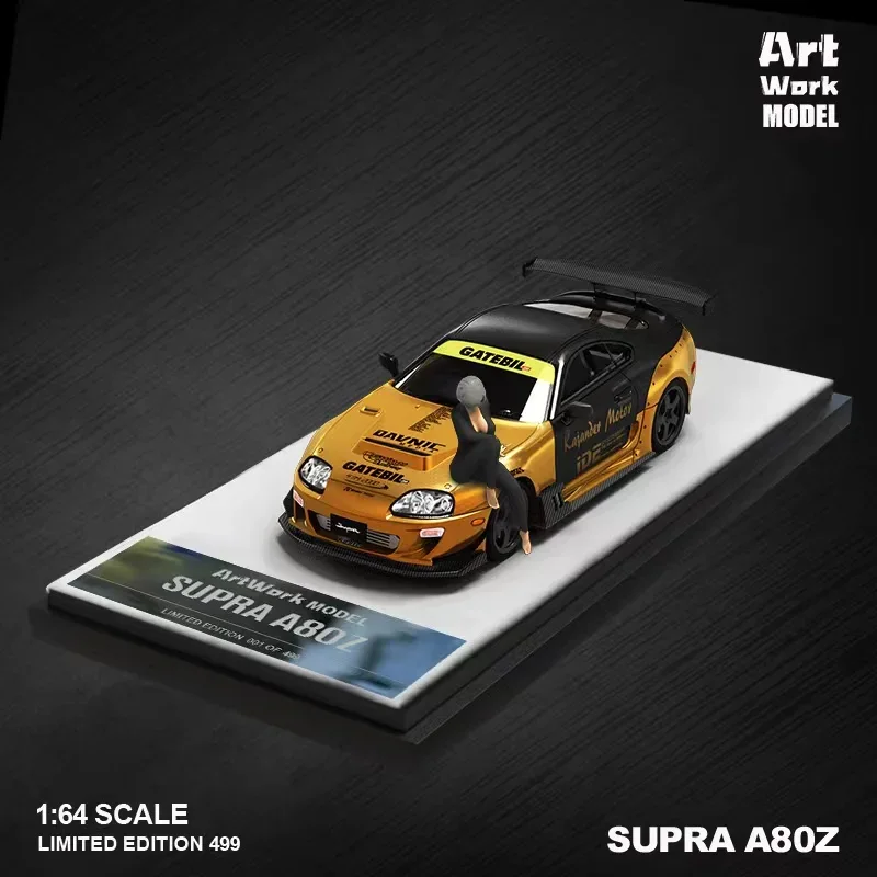 Timemicro x Art work 1:64 Supra A80 Gold Gen4  Diecast Model Car