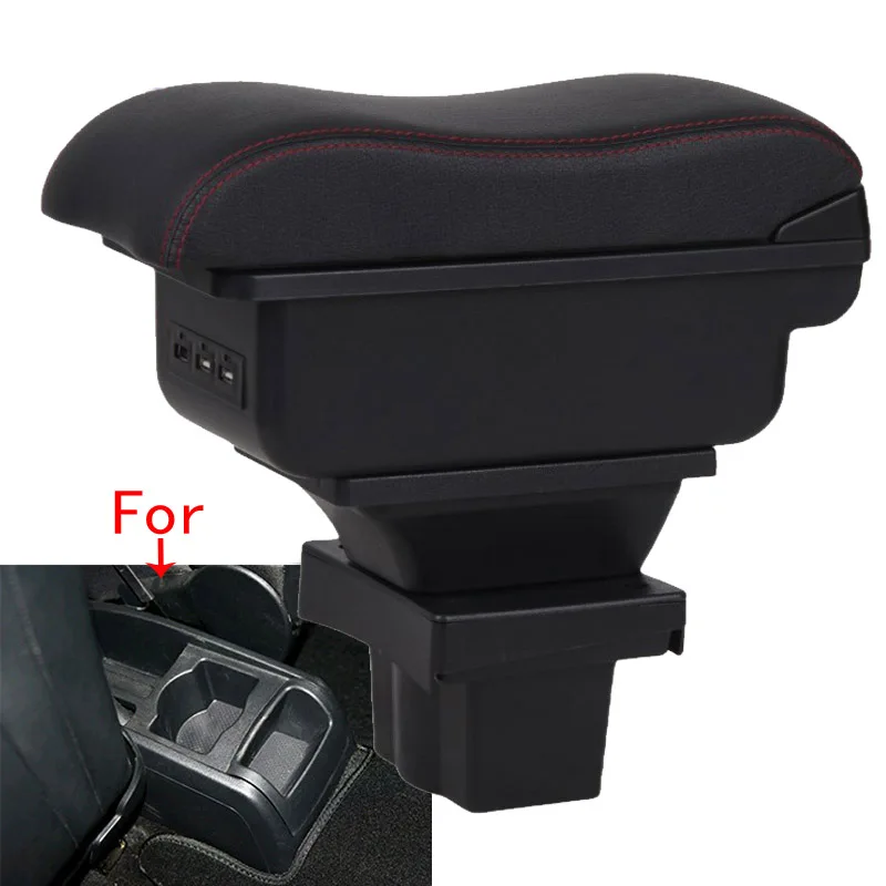 

For Skoda Octavia Armrest box For Skoda Yeti Mk2 A5 Car Armrest Curved Surface leather Simple installation Dedicated Storage Box