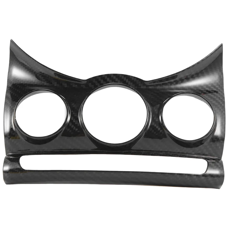 Car Center Console Trim Cover Dashboad Air Conditioning Knob Panel For BMW MINI Cooper F55 F56 Replacement Parts Carbon Fiber-X5