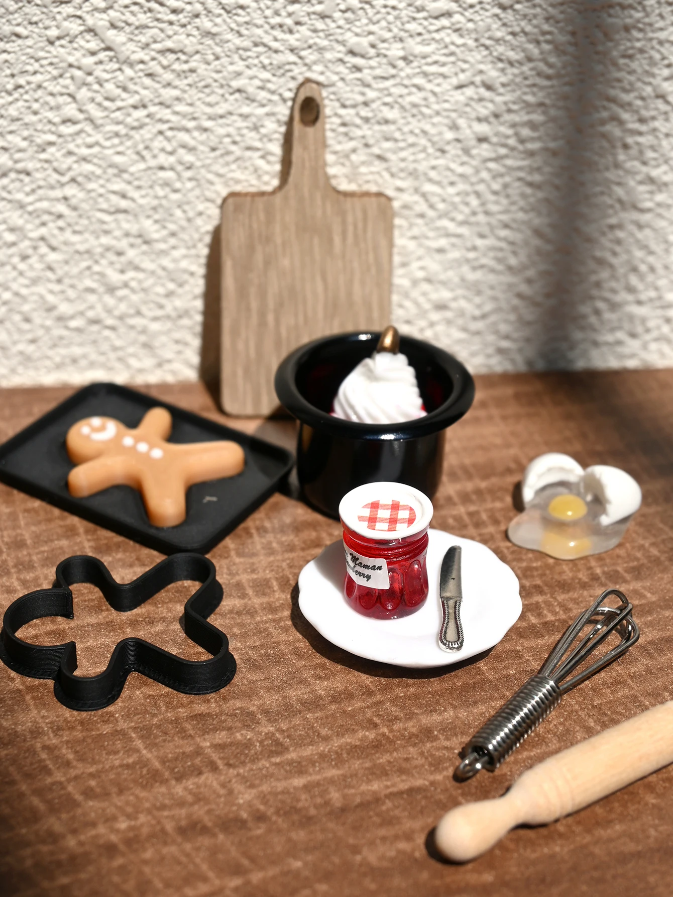 Miniatur-Küchendekorationen, Miniatur-Lebkuchenmann, Miniatur-Erdbeerkuchen, Miniatur-Backutensilien, Puppenhaus-Zubehör, Puppenhaus-Spielzeug, Spielzeug-Hausdekorationen, Modellhaus-Zubehör, Miniatur-Lebensmittel-Spielzeug, Fotografie-Requisiten, Miniatur-Landschaftsdekorationen, Miniatur-Dekorationen, kleine Geschenke, Werbegeschenke, Wohndekorationsartikel – Detail 3