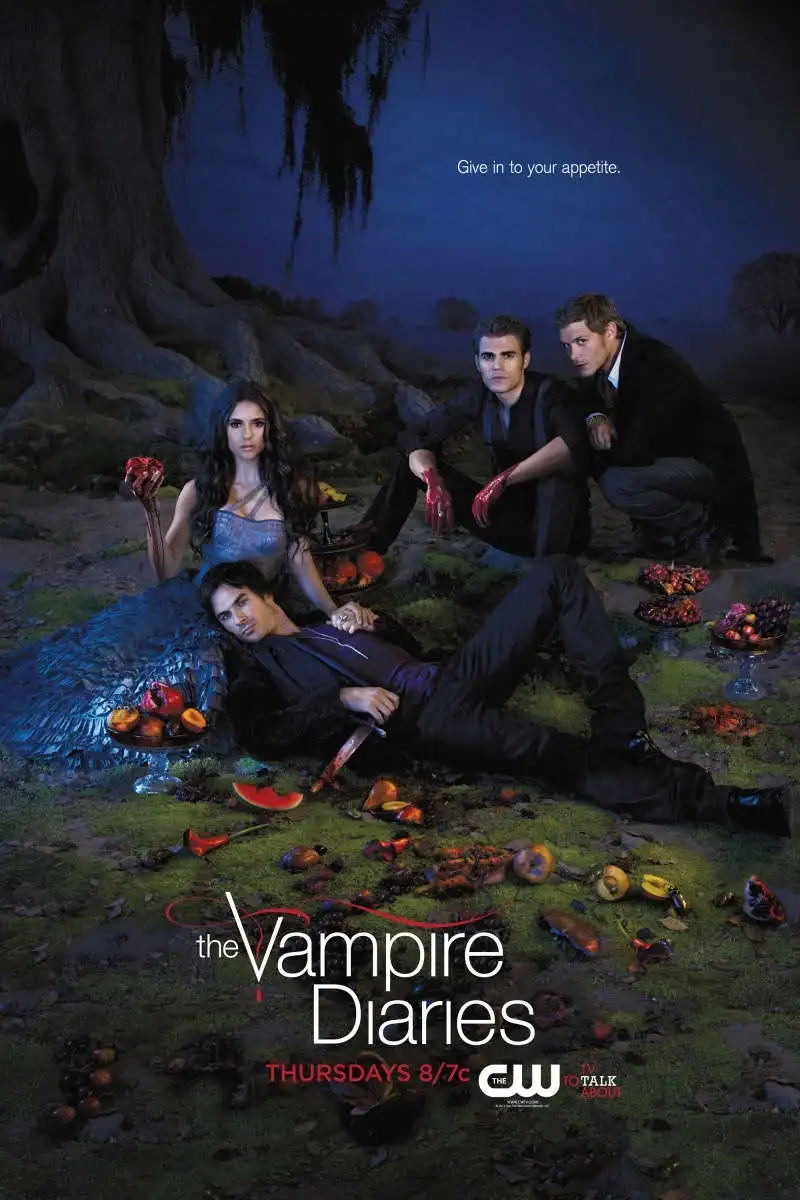 Classic Movie The Vampire Diaries Poster wallpaper Wall Art Home decor Living Room decoration Wall decor Canvas painting Picture