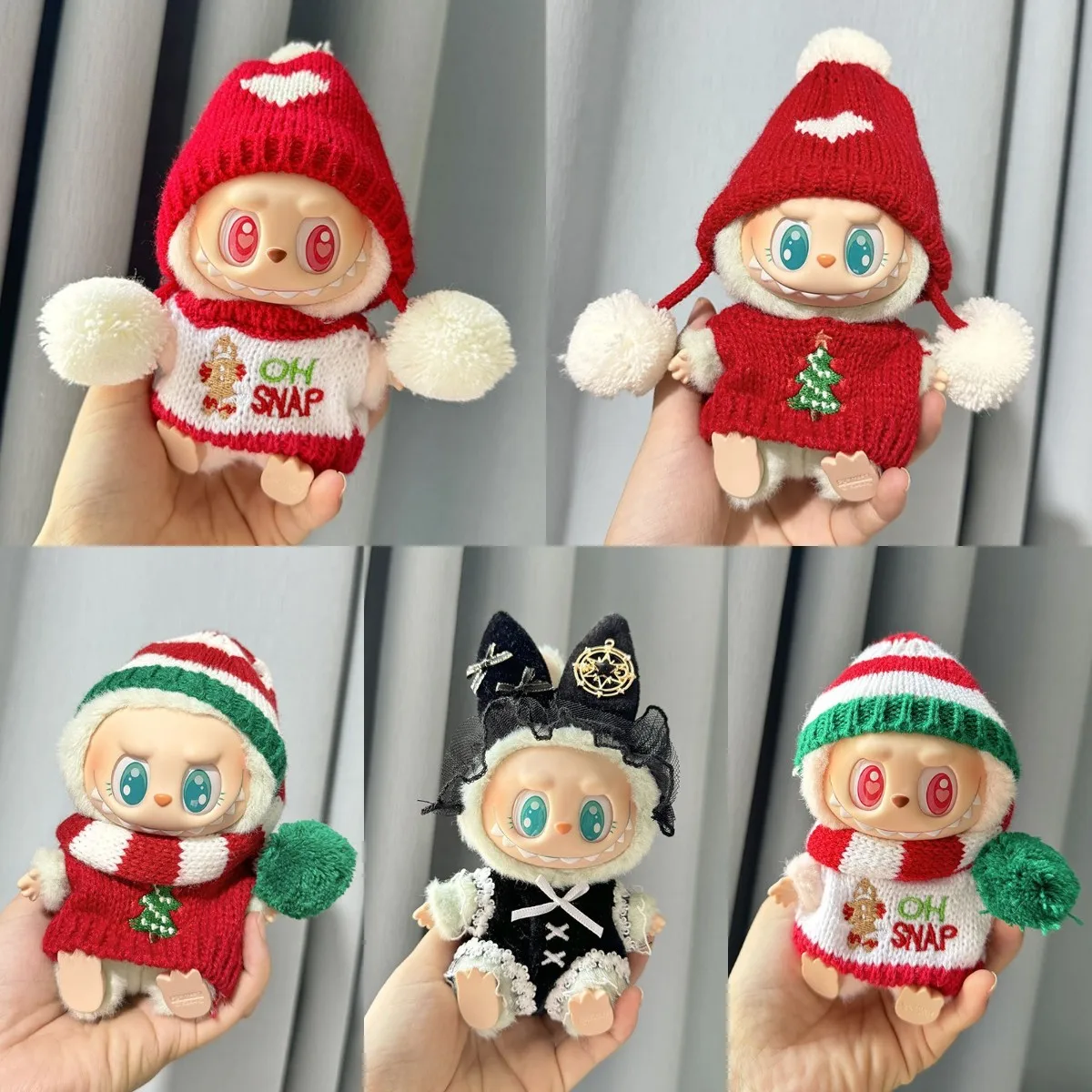 17cm Mini Plush Doll'S Clothes Outfit Korea Kpop Exo Labubu I II Idol Dolls Sitting Party Series Clothing Gifts for Christmas