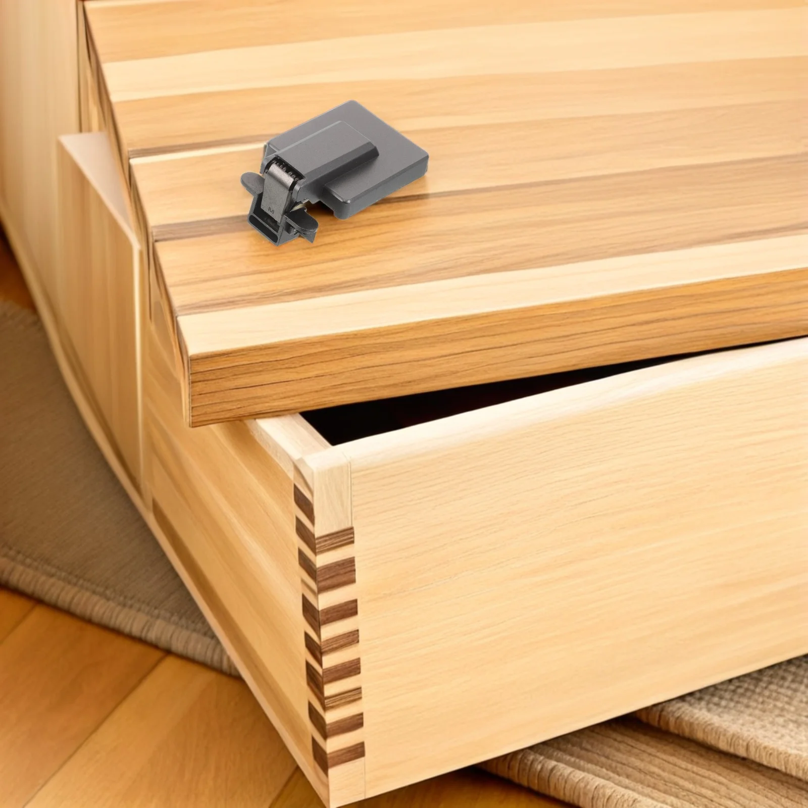 

2pcs Ultra-Thin Hydraulic Hinges Hidden Soft Close Mechanism For Cabinet Doors Space Saving Furniture Hardware Repair Kit Plate