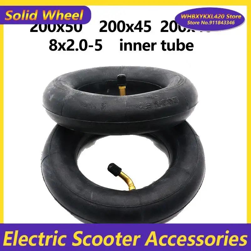 200x50/40/45  8x2.0-5 Inner Tube  For Razor E100 E125 E150 E175 E200 Electric Scooter Tire 8 Inch ESpark Crazy Cart