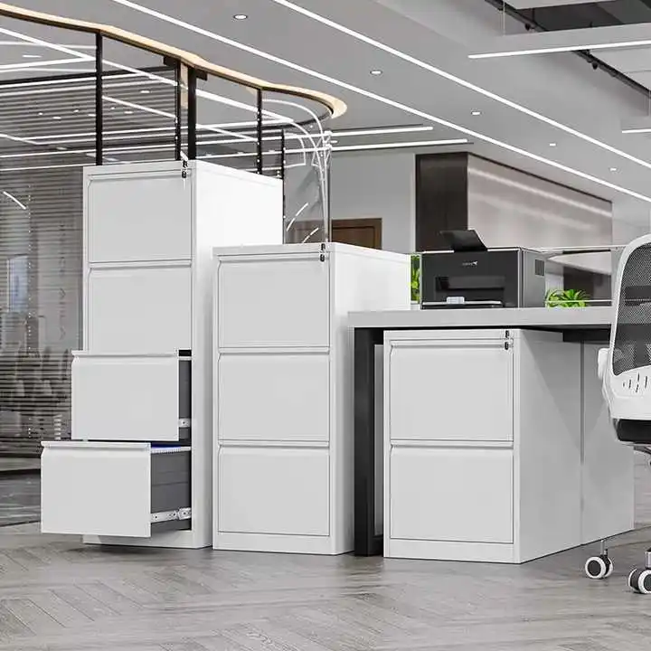 Contemporary 5-Drawer Steel Storage Locker Cabinets Lockable Eco-Friendly Large Capacity Home Office Apartment Commercial Use