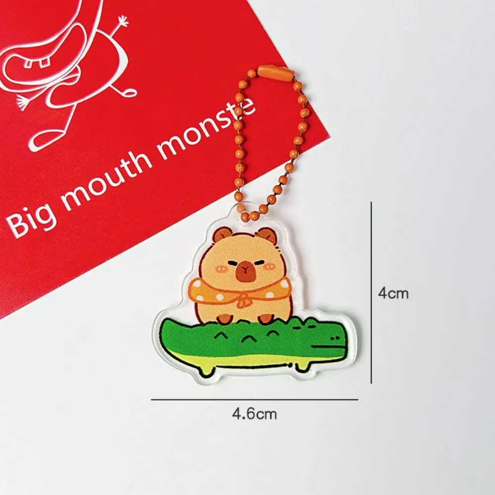

Kawaii Acrylic Capybara Acrylic Keychain Funny Cute Kapibara Bag Hanging Creative Cartoon Capibara Pendant Birthday Gift