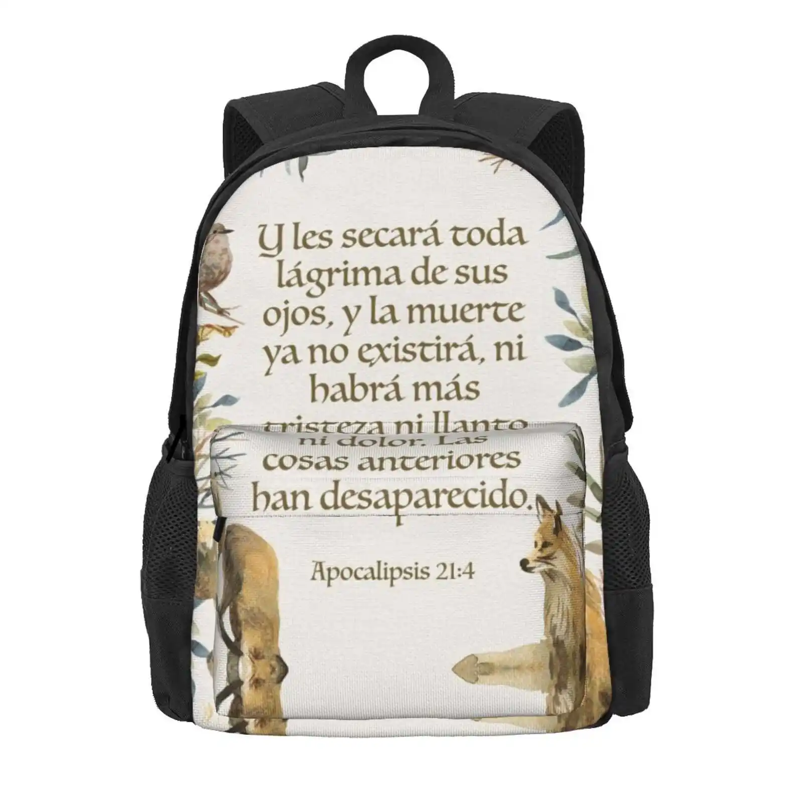 Apocalipsis 21:4 Hot Sale Schoolbag Backpack Fashion Bags Jw Design Jw Arts And Crafts Jw Ministry Supplies Jw Ideas Jw