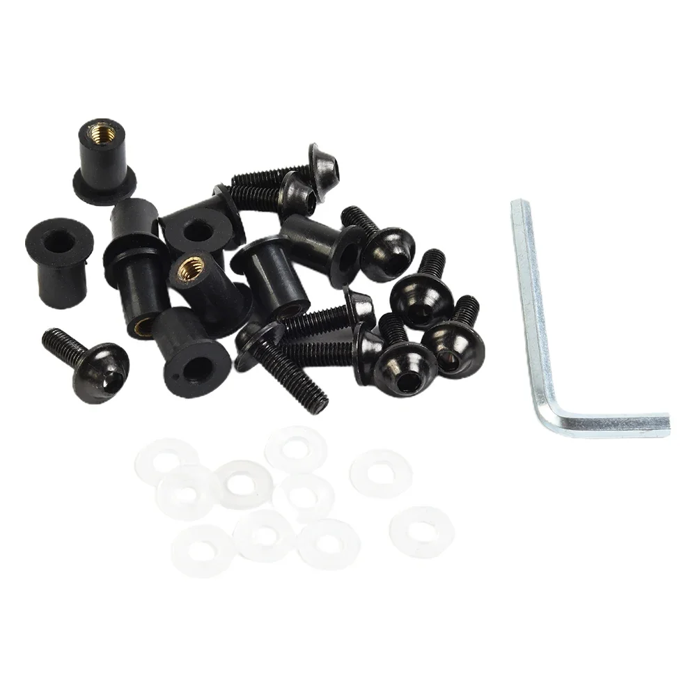 High Quality Hot Sale Motorcycle Accessories Windscreen Bolt Bolt Screw Nut Anodized Aluminum Bolt Screw Nuts M5 Rubber Nuts image 3