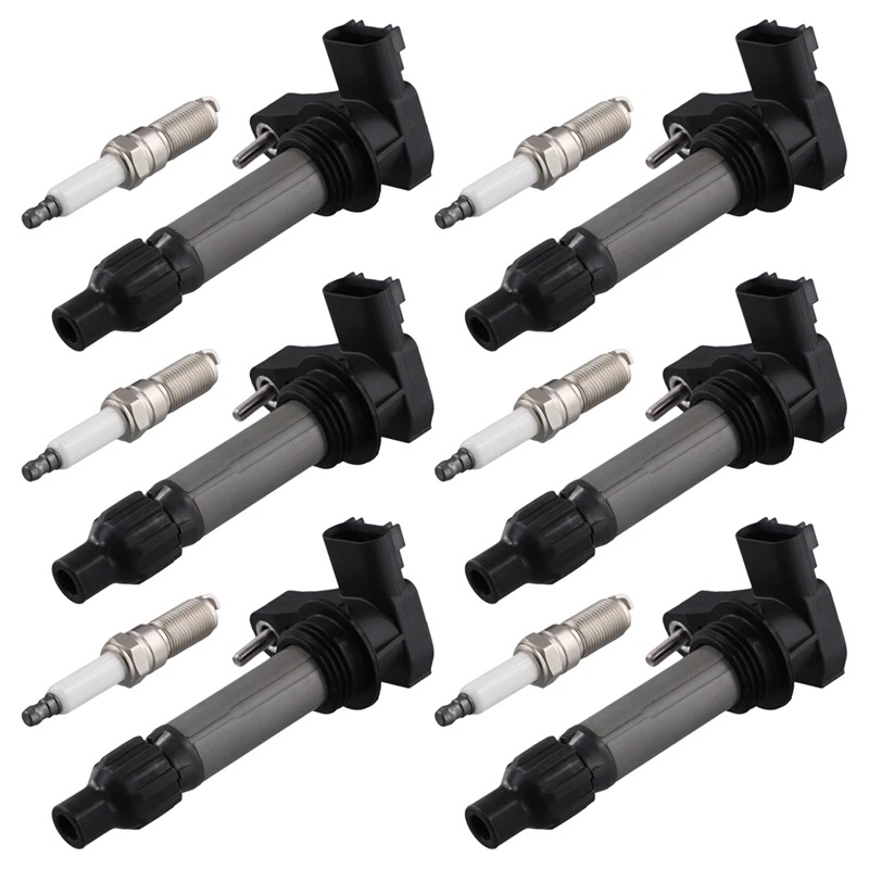 

6 Ignition Coil + 6 Iridium Spark Plug For Buick Chevrolet Saturn GMC 3.6L UF569