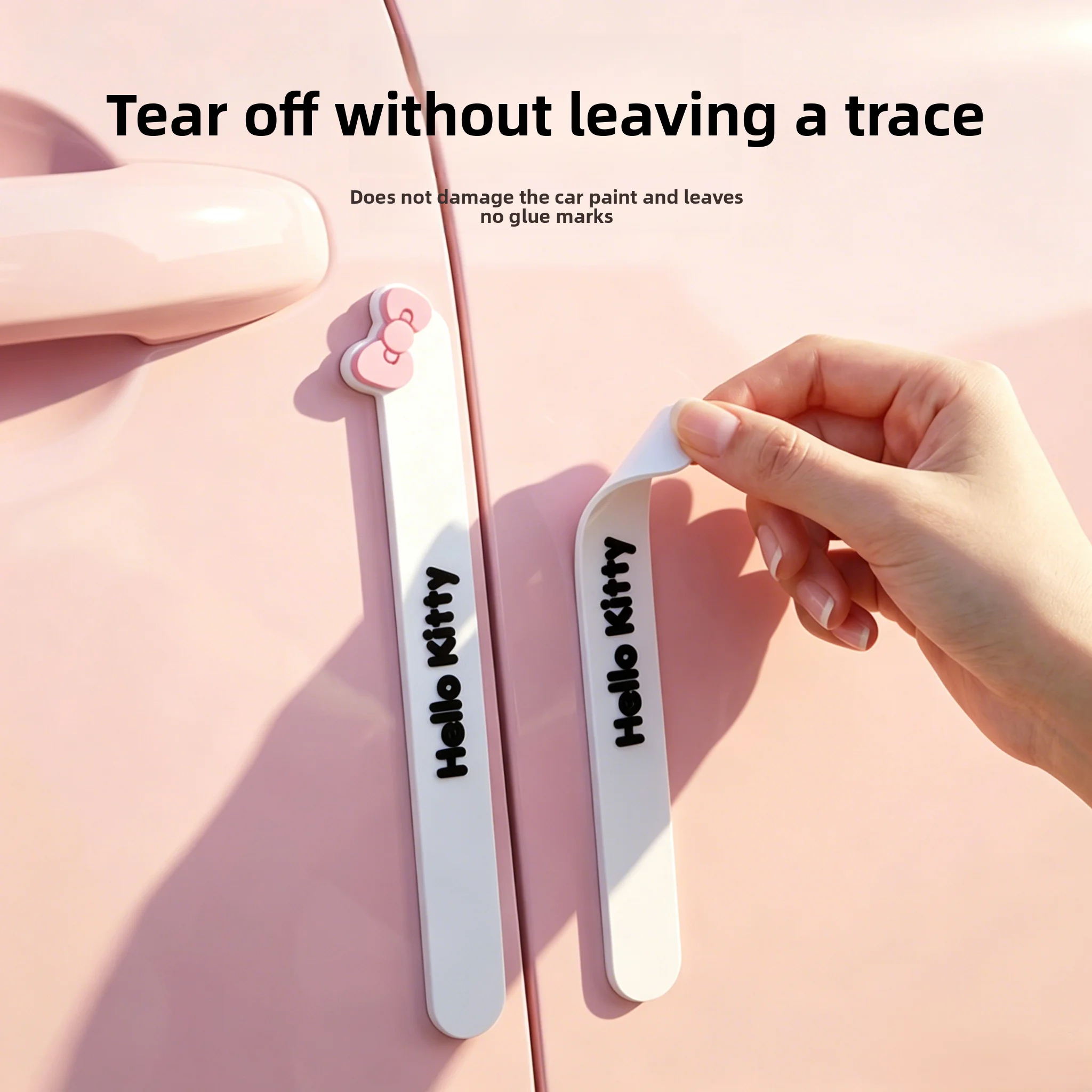 

Hello Kitty Anti-collision Strip Cute Cartoon Originality Silicone Rubber Material Car Handlebar Anti-collision Protection Strip