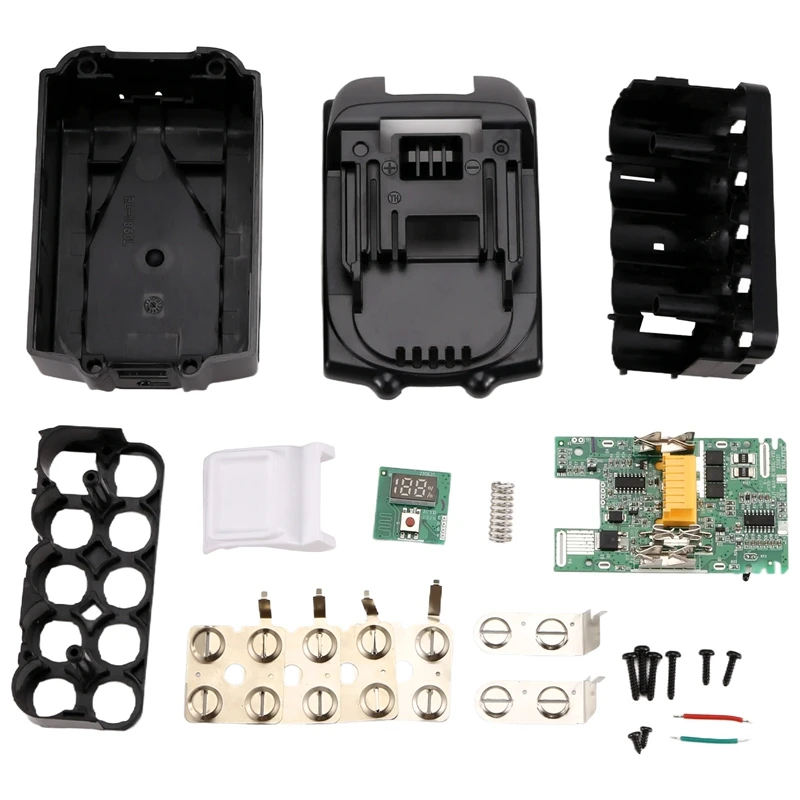 

BL1830 Battery Case For Makita-18V DIY 3.0Ah 6.0Ah 1860 1850 Shell Box With BMS PCB Board Charging Protection LED