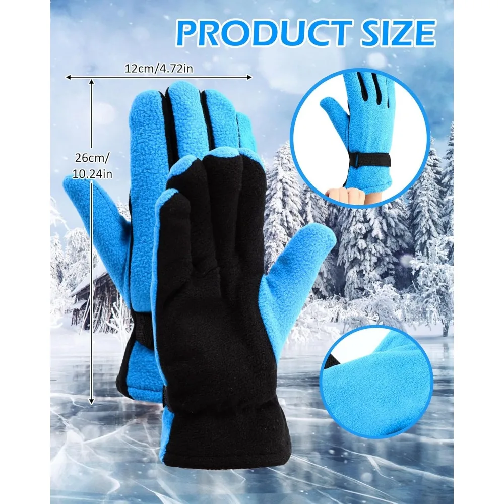 قفازات صوف حراري للرجال - قفازات رياضية ناعمة ودافئة ومريحة للقيادة في الطقس البارد والأنشطة الخارجية #2