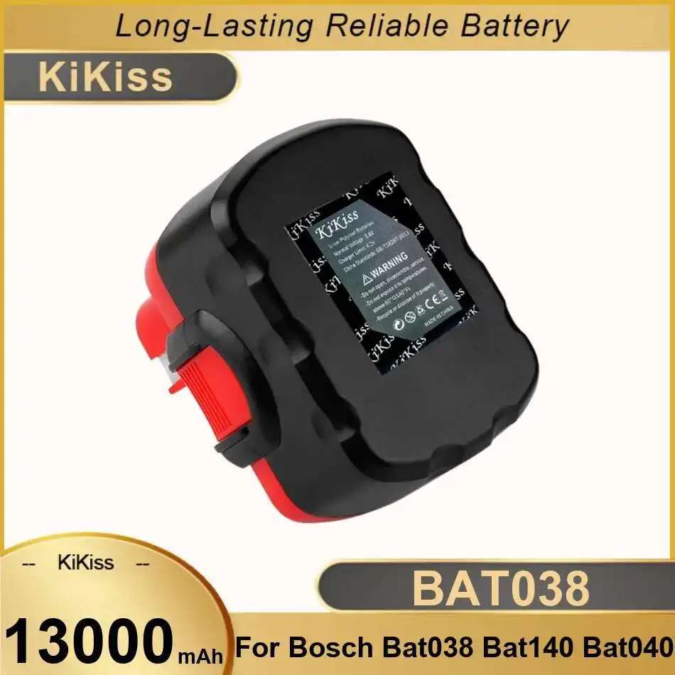

Аккумулятор для электроинструмента 13000 мАч для Bosch BAT038 BAT140 BAT040 BAT041 BAT159 2607335275 2607335533 2607335534 2607335711 2607335465