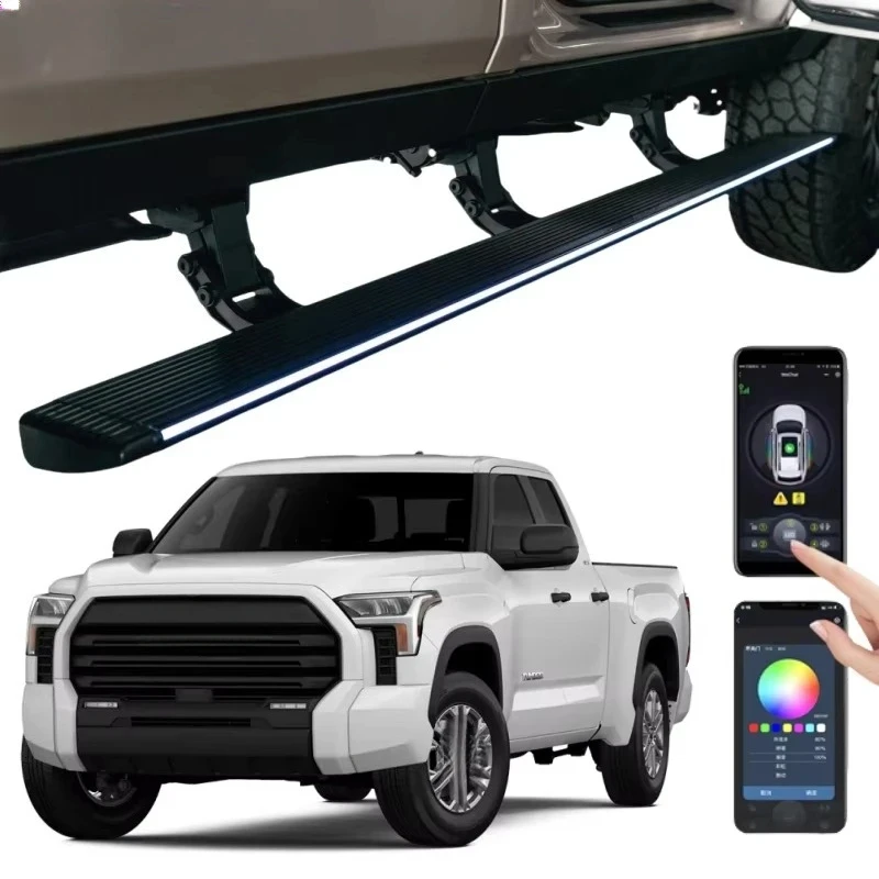 Hot Selling Automatic Retractable Electric Side Steps Fit 2024-2026 Tundra Pickup Heavy Duty Power Running Boards