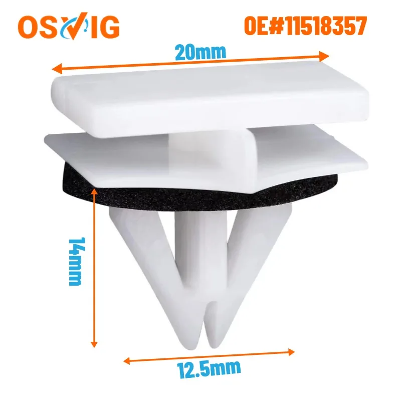 

20 шт. OE # 11518357 Зажимы для литья панелей для GM 11518357 Подходит для Cadillac/Chevrolet/Dodge